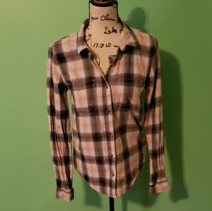 Vans LS Flannel Button Down Shirt size Medium